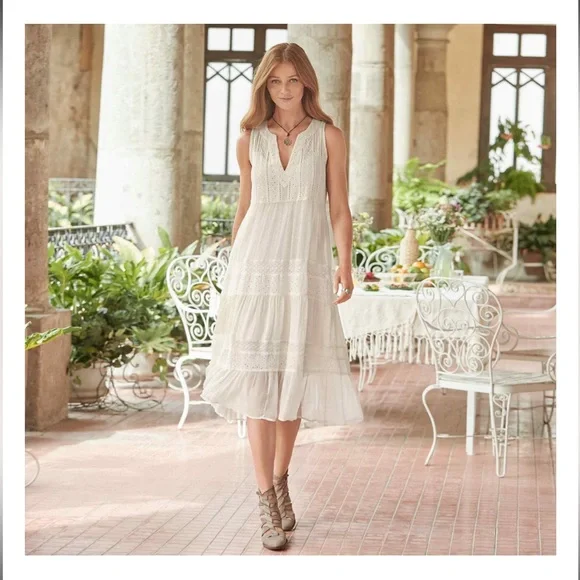 dress to mini dress Make Memories Molded Bust Lace-Up Back Lace Mini Dress White/Beige